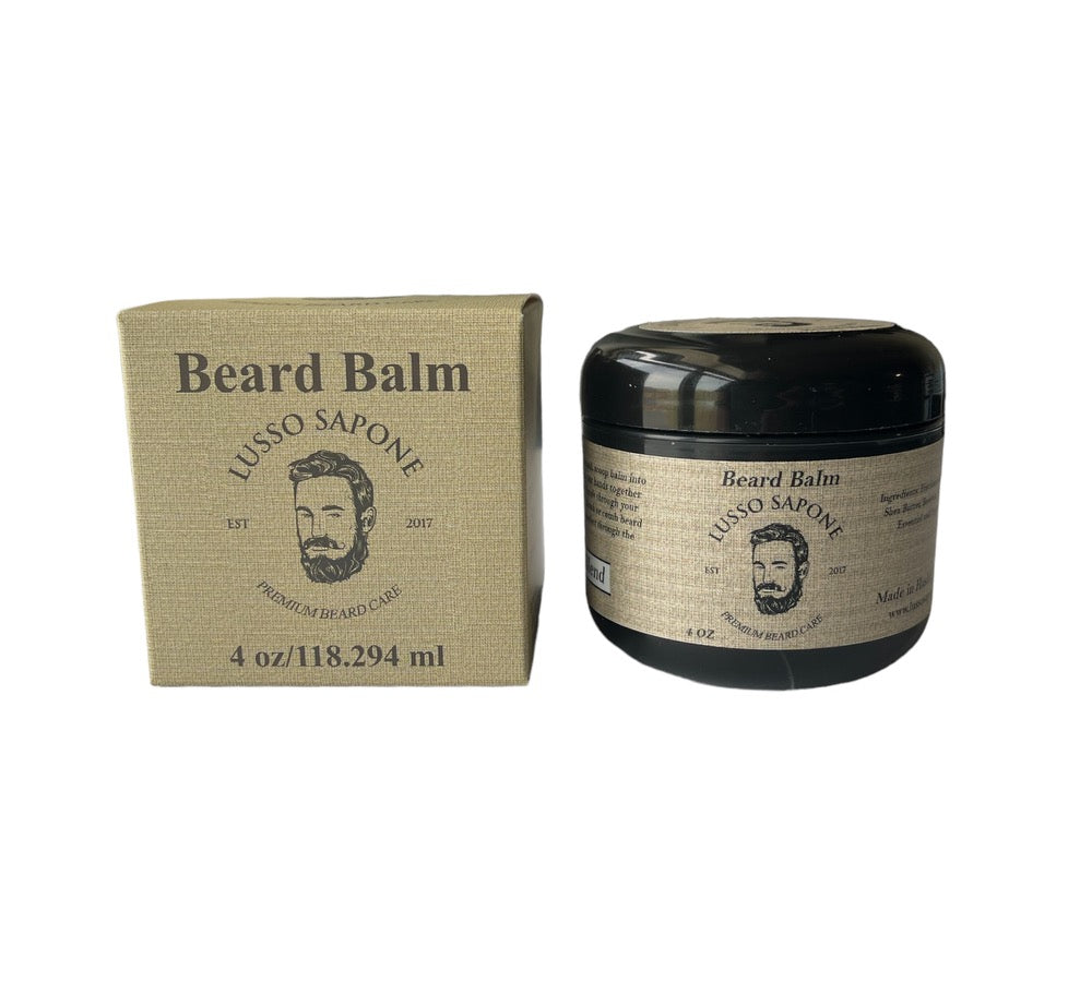
                  
                    Lusso Sapone’s 4 ounce Beard Balm Original Blend
                  
                