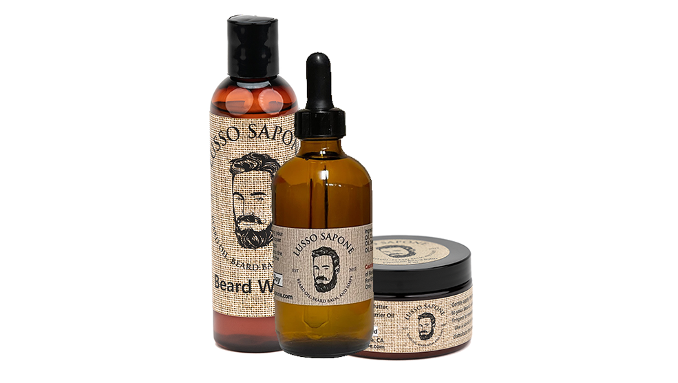 
                  
                    Beard Care Kit. Includes: 4 oz Beard Oil, 4 oz Beard Balm & 4 oz Beard Wash
                  
                